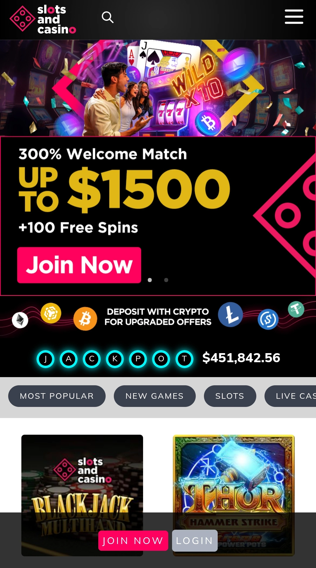 300% Welcome Bonus promotion